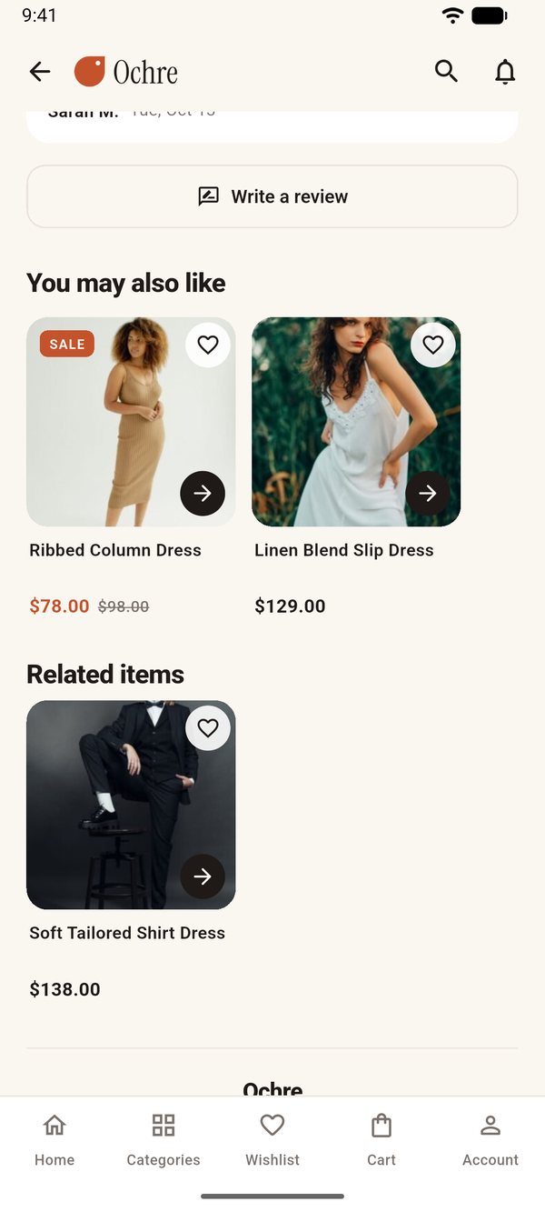 Reviews and upsells